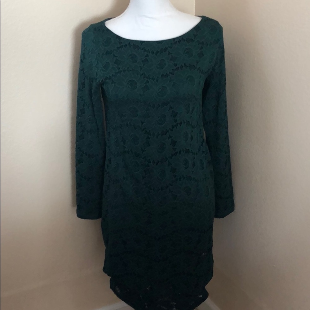 Ingrid & Isabel Boatneck Lace Maternity Dress